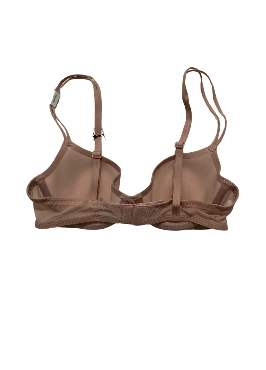 CALVIN KLEIN Sheer Marquisette Lightly Lined Demi Bra PINK 32A
