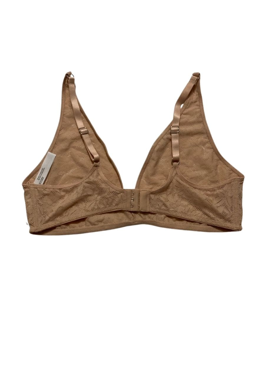 STATE OF DAY Mesh Lace Bralette NUDE L