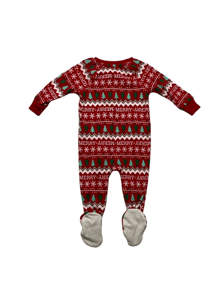 HOLIDAY LANE Festive holiday pajama children RED 3-6 MO