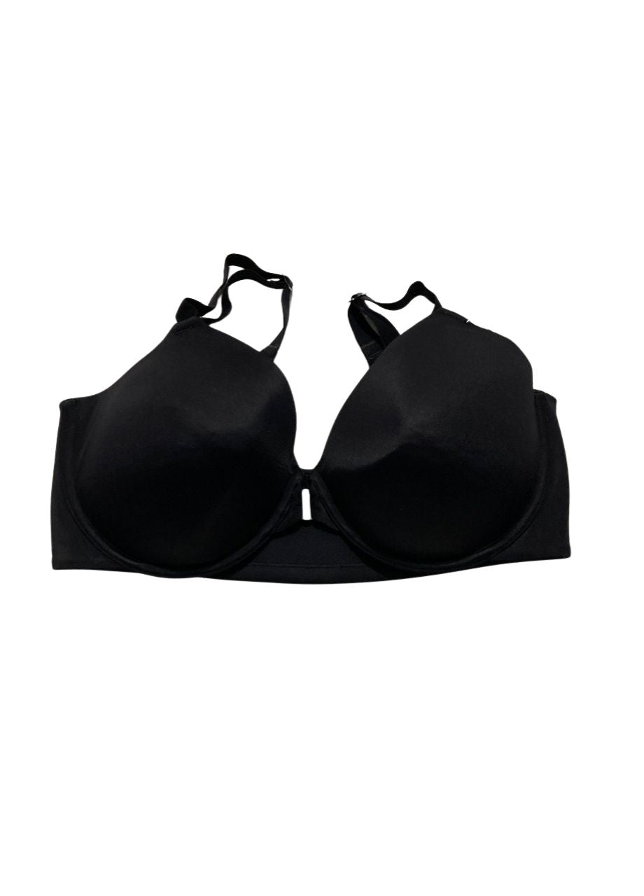 VANITY FAIR Full Figure Front Closure Bra BLACK 40D