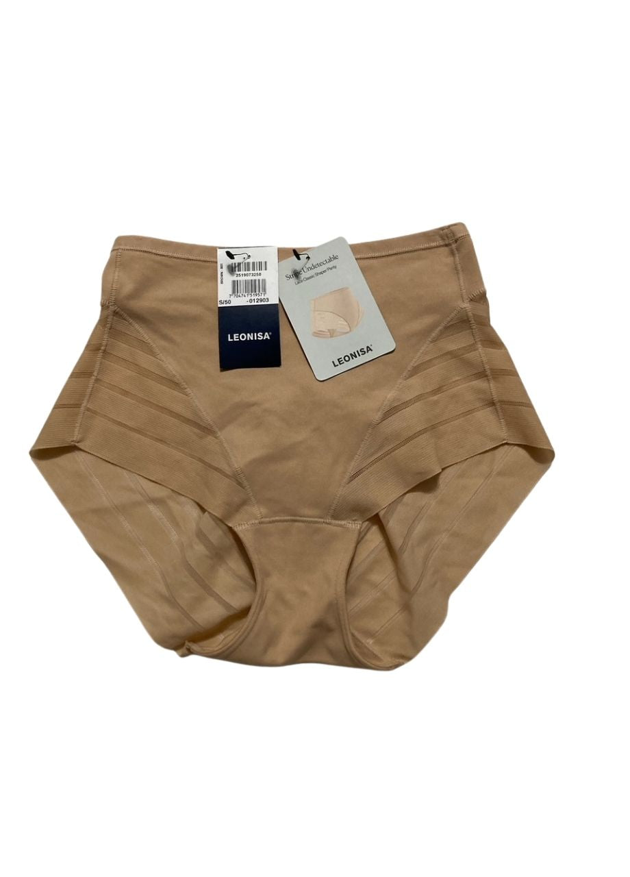 LEONISA High Waisted Invisible Tummy Control Shapewear GOLDEN BEIGE S