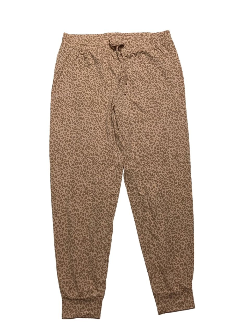 STATE OF DAY jogger pants SOFT LEOPARD L