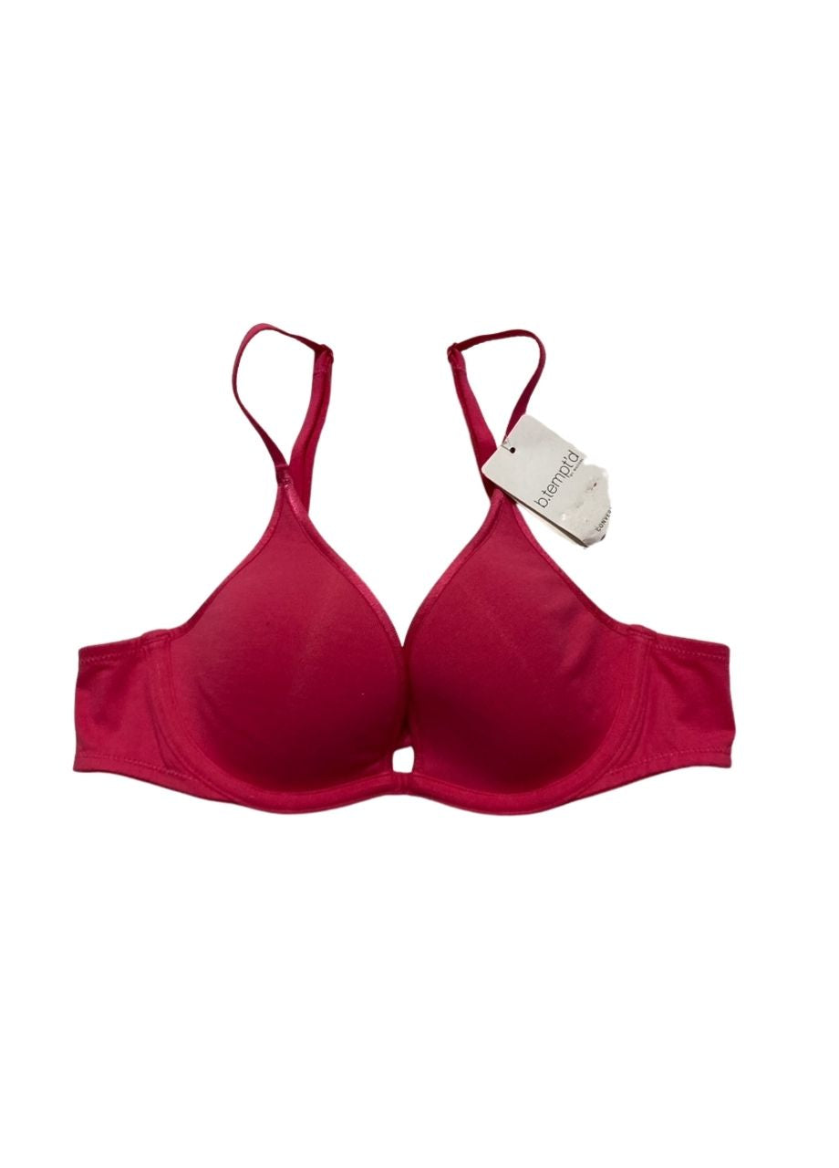 B.TEMPT´D Cotton to a Tee Plunge Convertible T-Shirt Bra PINK 34A
