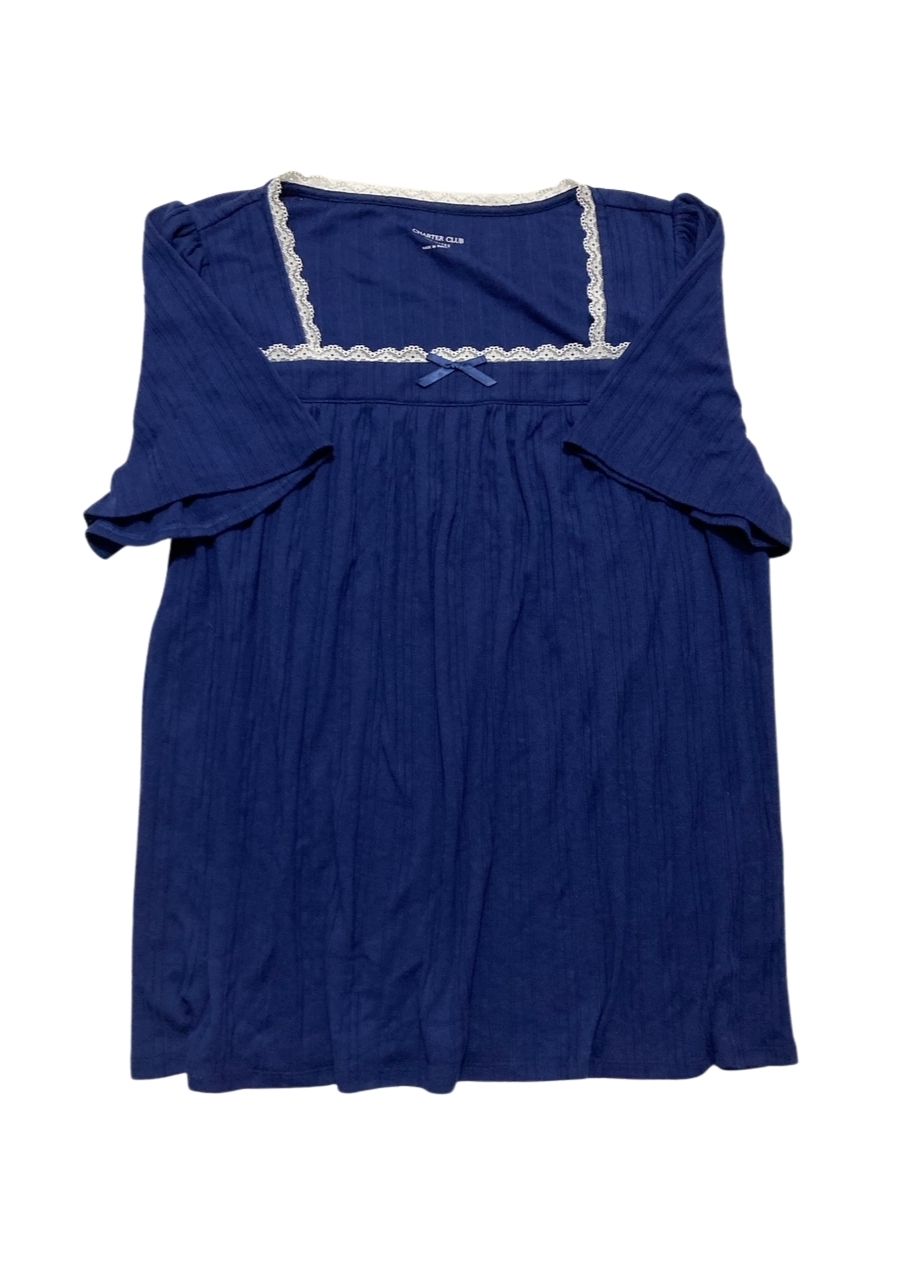 CHARTER CLUB Pajama top NAVY M