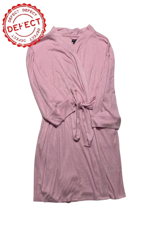NWD GAPBODY Long-Sleeve Ribbed Belted Robe PINK XL