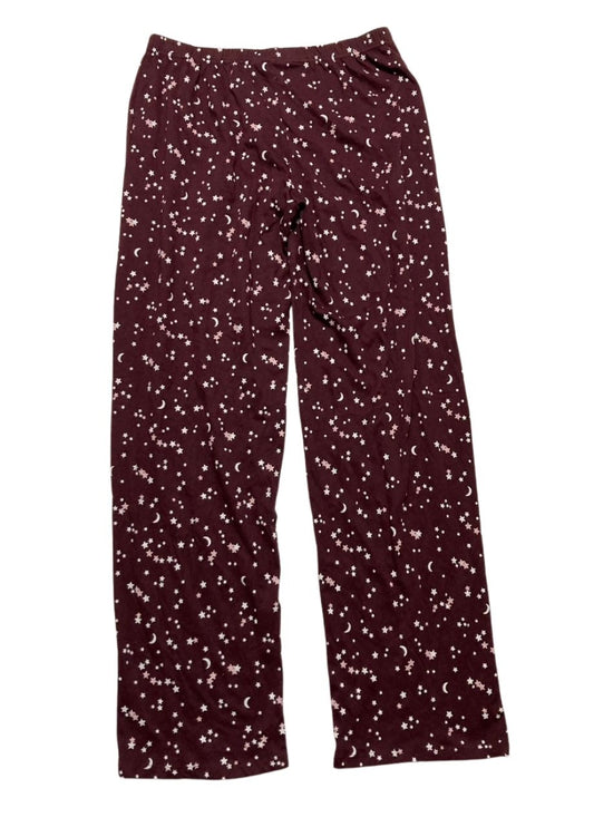 CHARTER CLUB Fleece Pajama Pants RED WINE XS