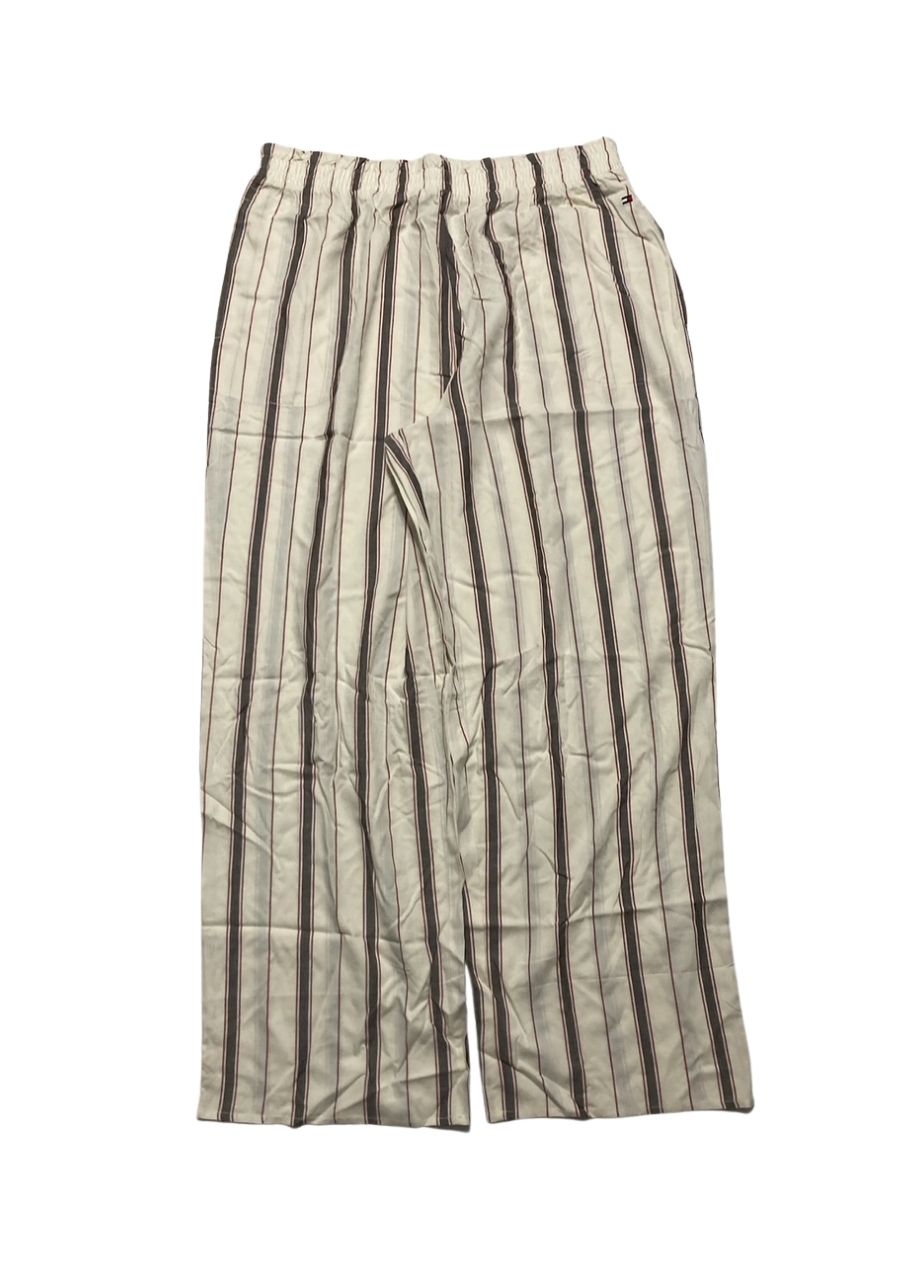 TOMMY HILFIGER Long Sleeve Top and High-Waist Pant Set WHITE XL