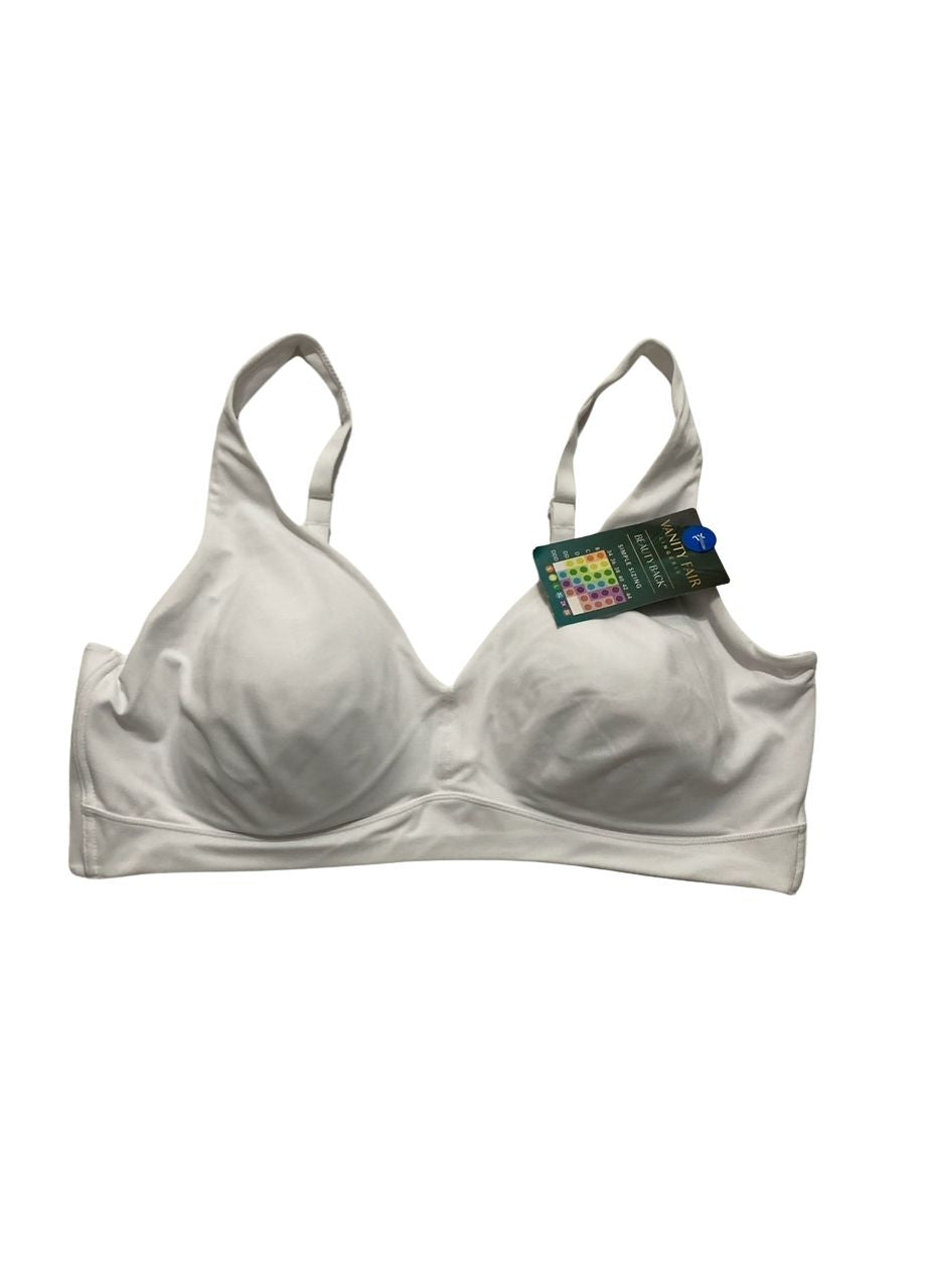 VANITY FAIR Beauty Back Smoothing Wireless Bra WHITE XL