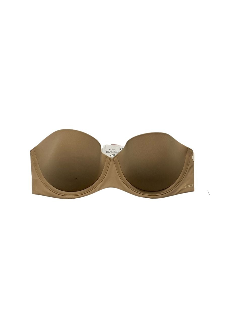 NWD CALVIN KLEIN Perfectly Fit Strapless Convertible Push-Up Bra BARE 30C