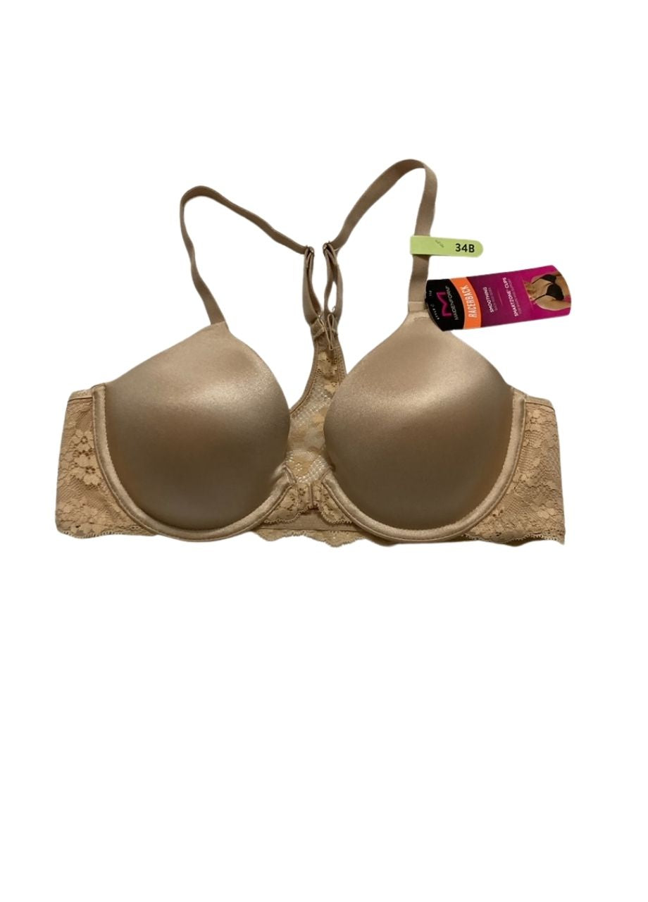 MAIDENFORM Racerback Bra with Shaping & Support LATTE LIF 34B