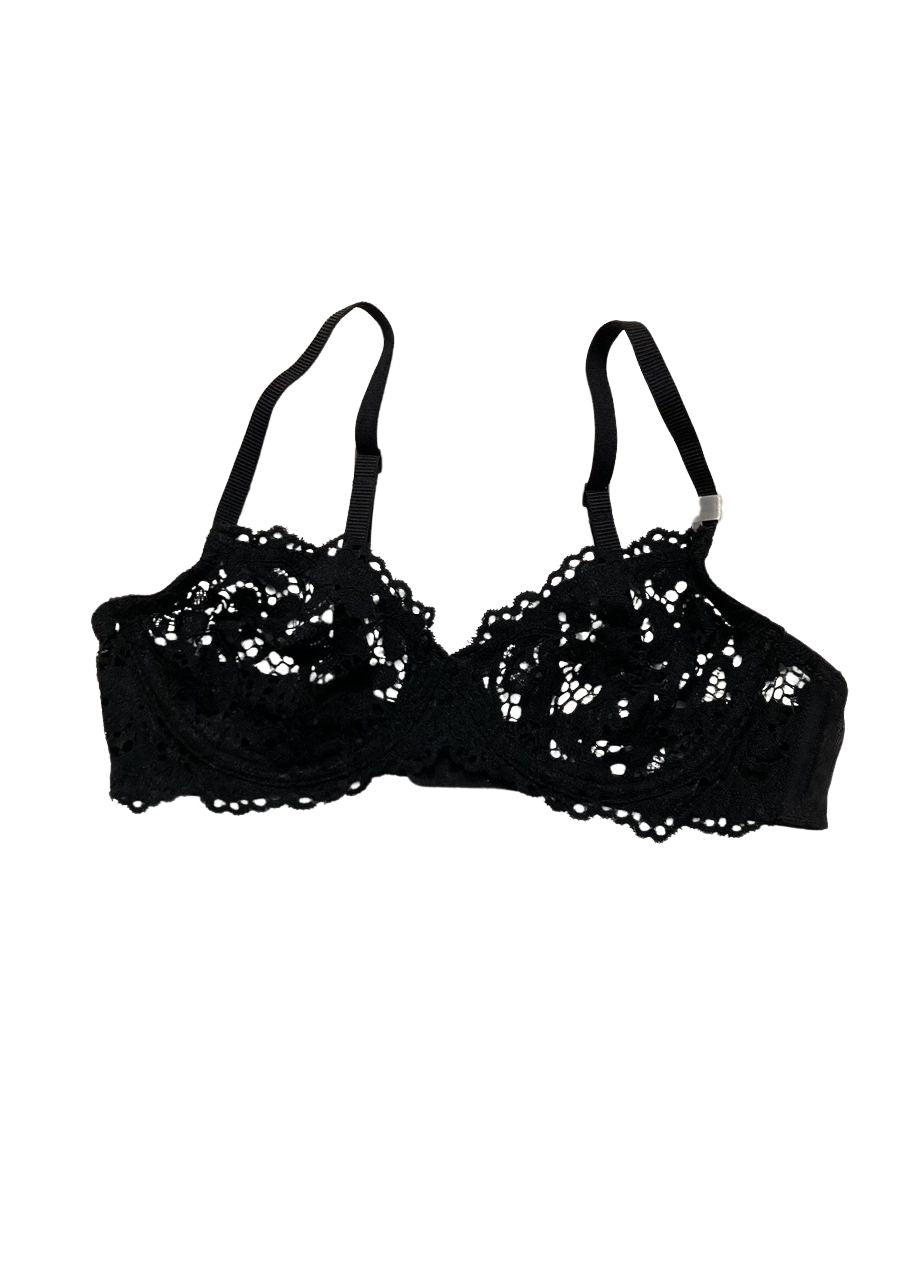 DKNY Classic Lace Unlined Demi Underwear BLACK 34A