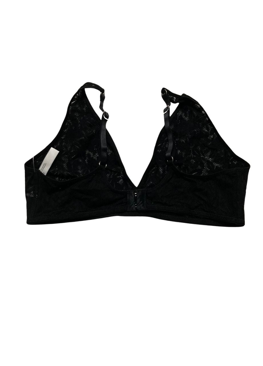 STATE OF DAY Mesh Lace Bralette BLACK XL