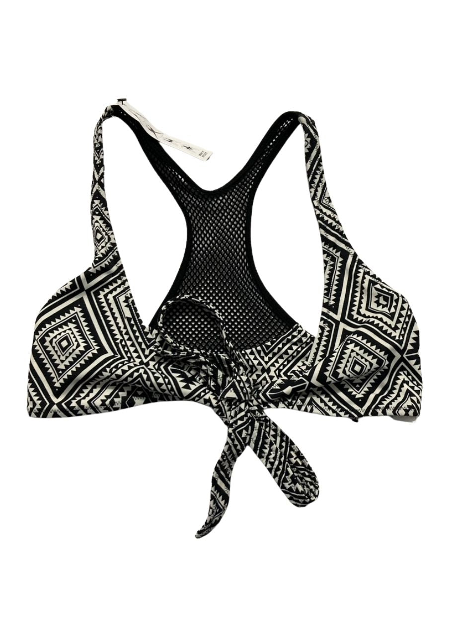 SUNDAZED Ariel Underwire Wrap Bikini Top BLACK/WHITE S