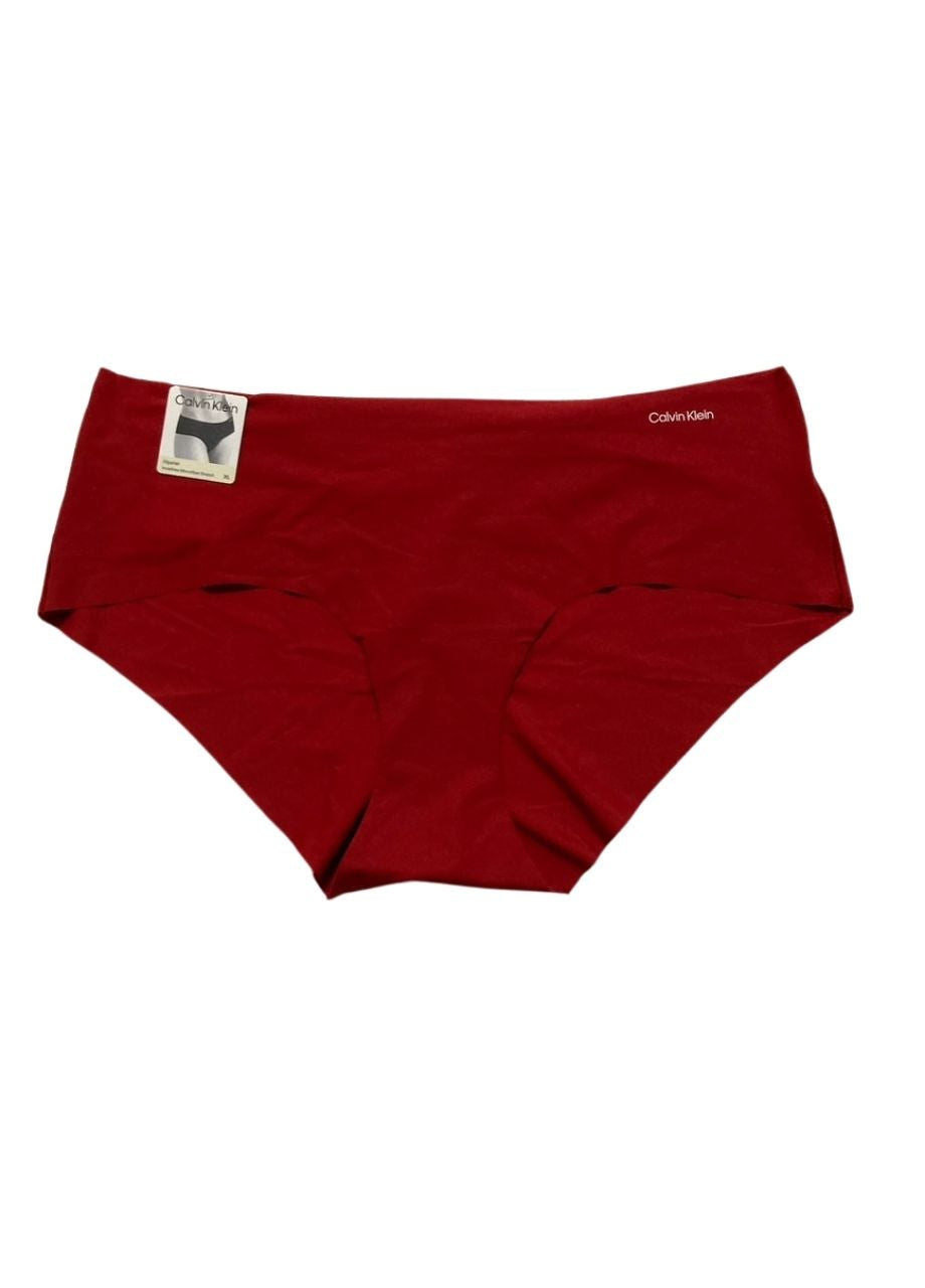 CALVIN KLEIN Invisibles Hipster Briefs RED XL