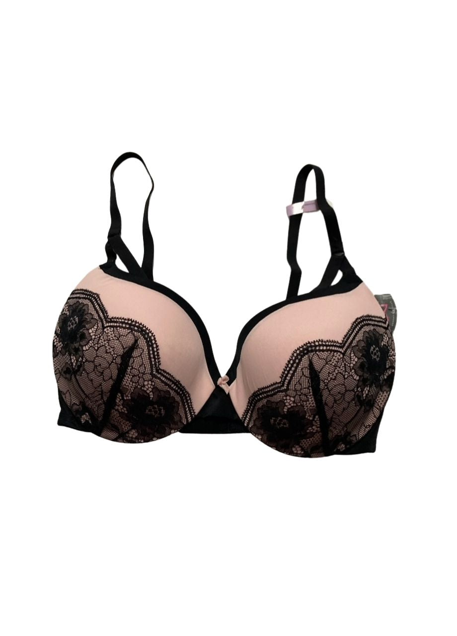 MAIDENFORM Love The Lift Lace Demi Push-Up Bra BLACK 36D