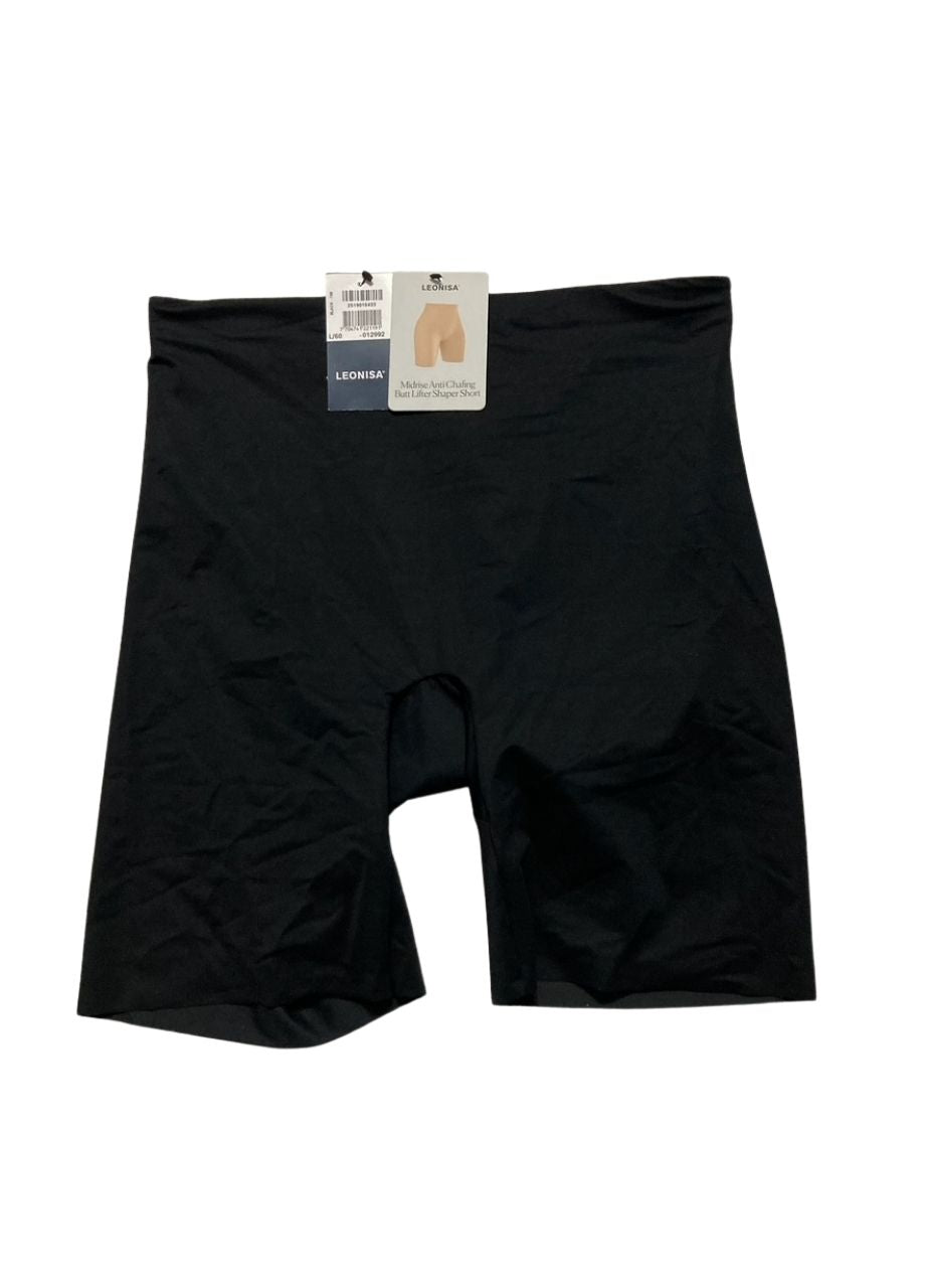 LEONISA Shapewear Shorts for Women Tummy Control BLACK L