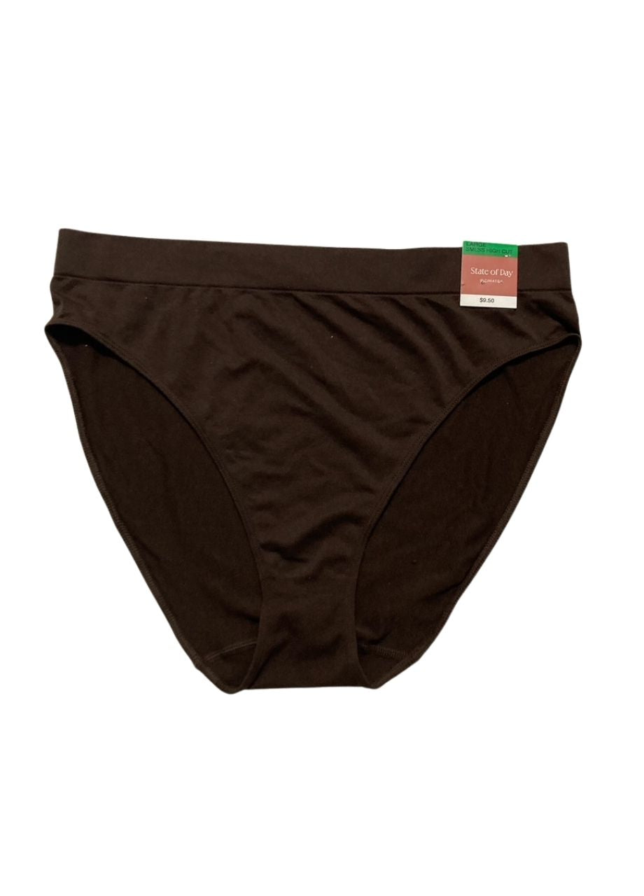 STATE OF DAY Seamless High-Cut Underwear COFFE L