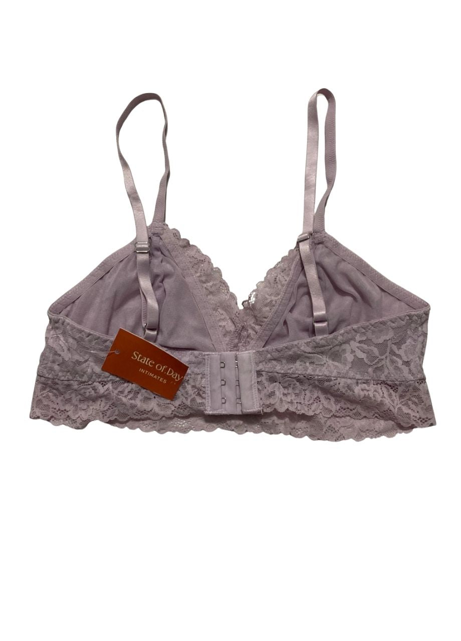 STATE OF DAY Lace Bralette LILAC M