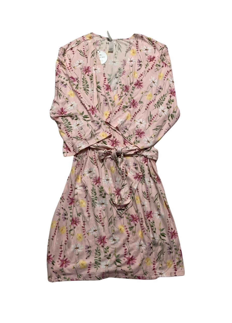 FLORA NIKROOZ Sabrina Printed Travelset robe SHELL PINK M