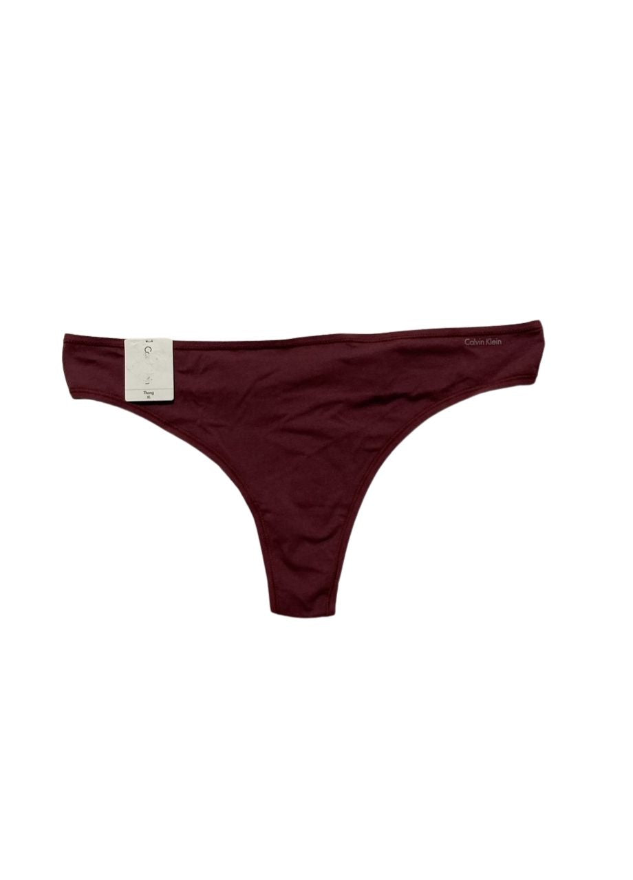 CALVIN KLEIN Bonded Flex Mid Rise Thong RED XL