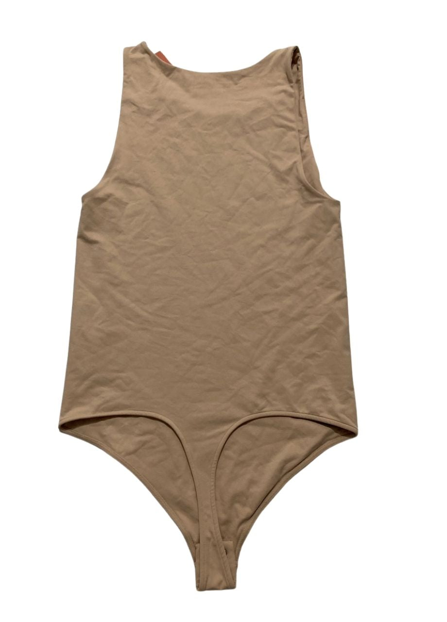 NWD STATE OF DAY Seamless Thong Bodysuit BEIGE XL