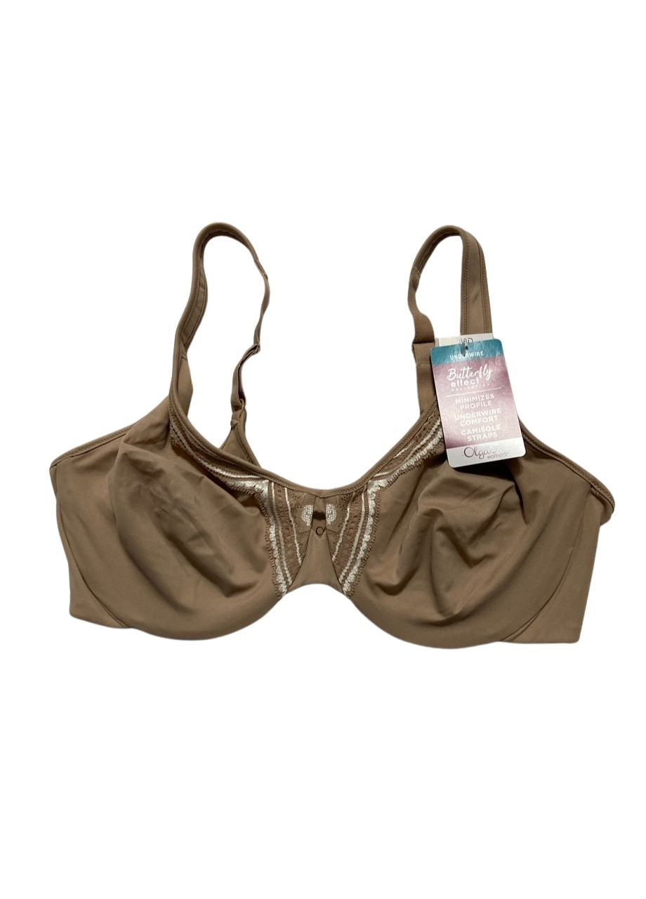 OLGA Butterfly Effect Minimizer Bra TOASTED ALMOND 38D
