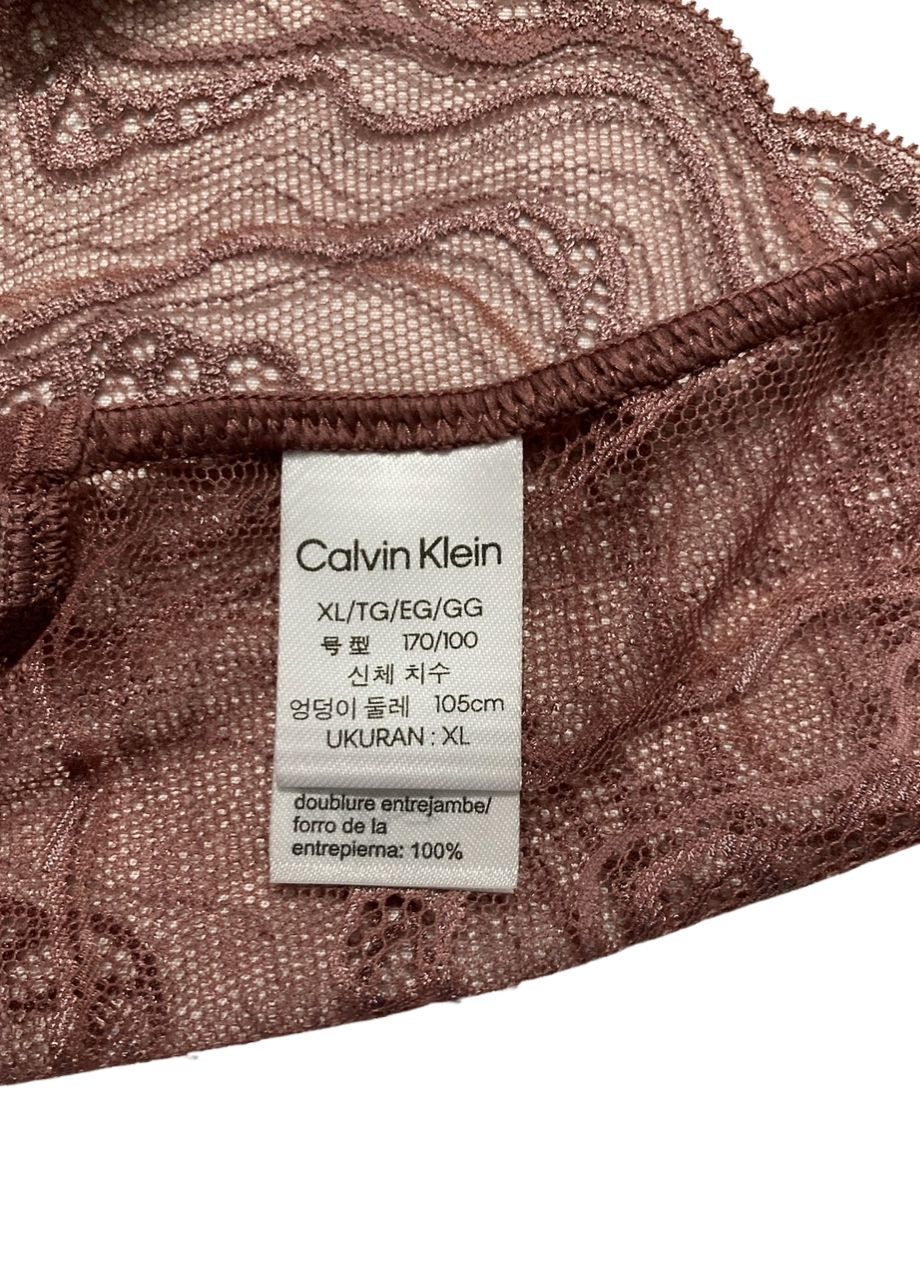 CALVIN KLEIN Instinct Lace Bikini BROWN XL