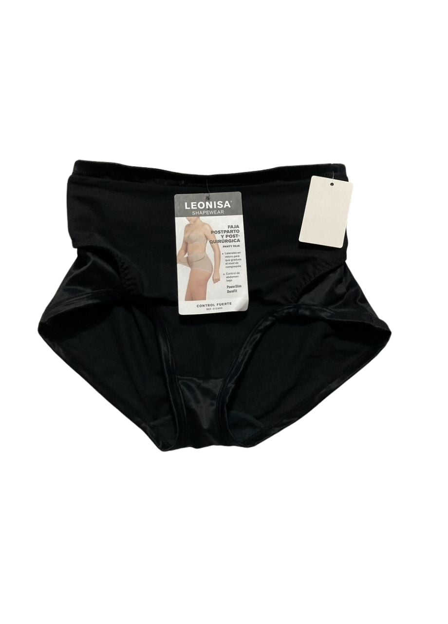 LEONISA BellyFlex Total High-Waist Post-Surgical Compression Underwear BLACK M