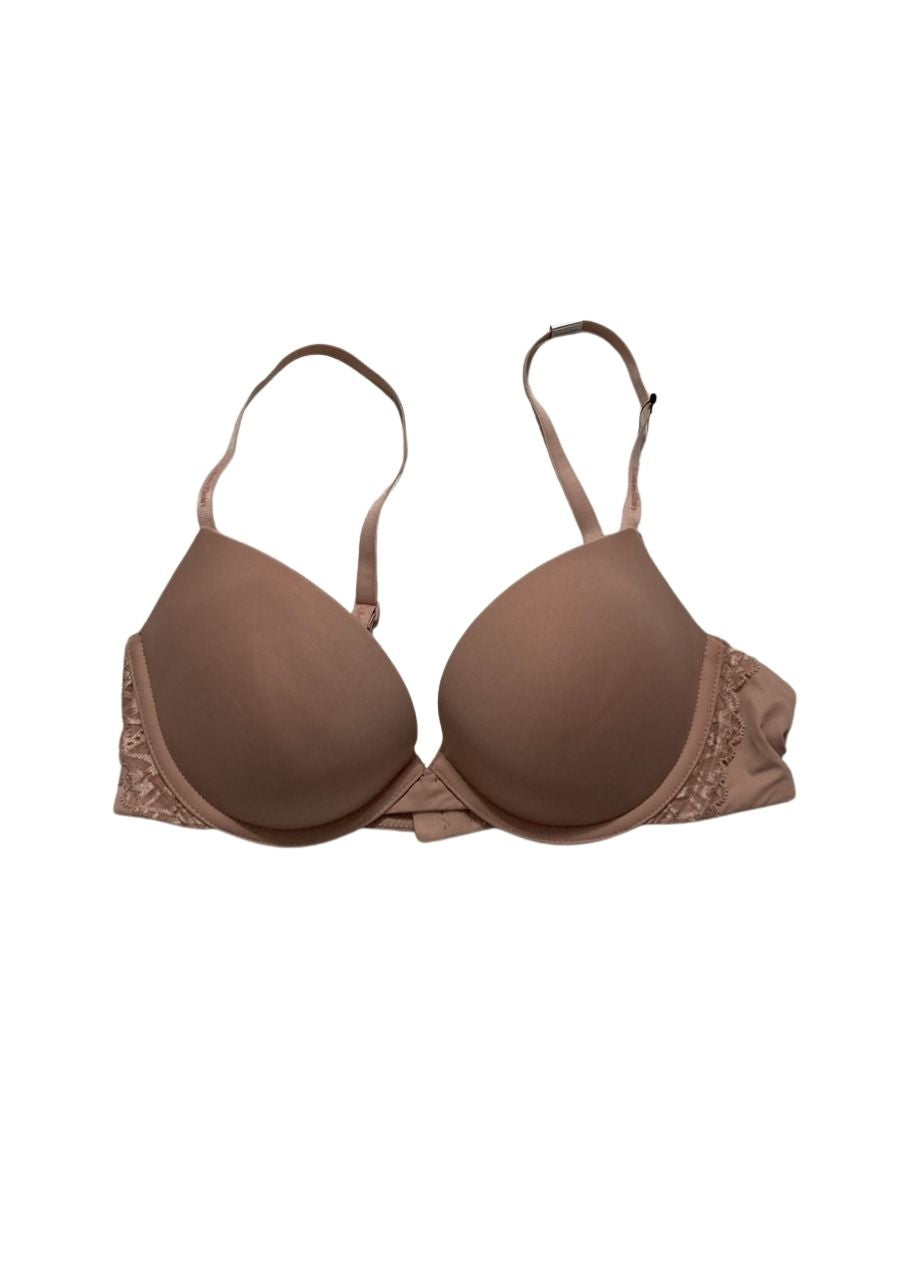 CALVIN KLEIN Attraction Push Up Plunge Bra PINK 34C