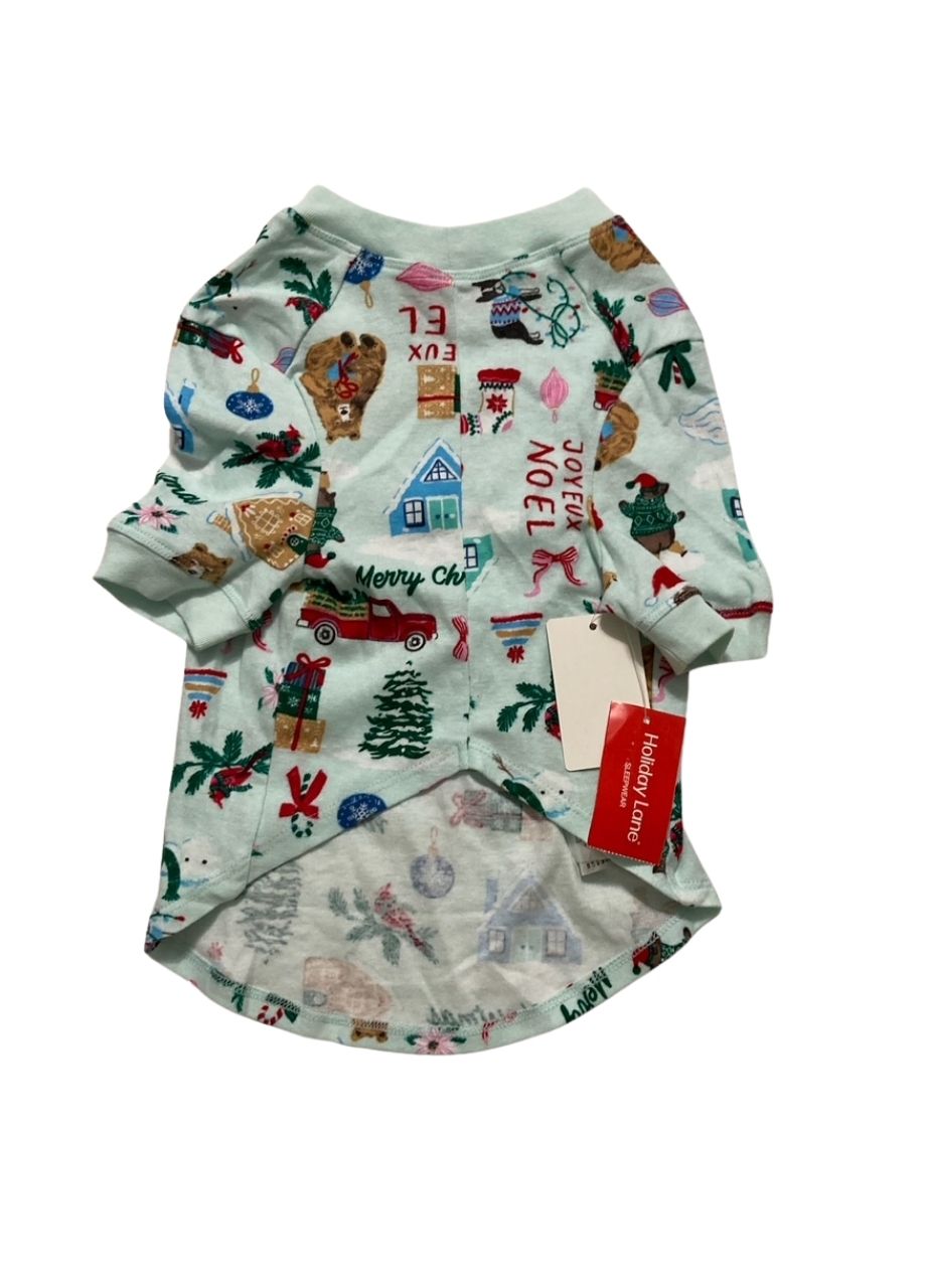 HOLIDAY LANE Pet Pajamas BLUE M