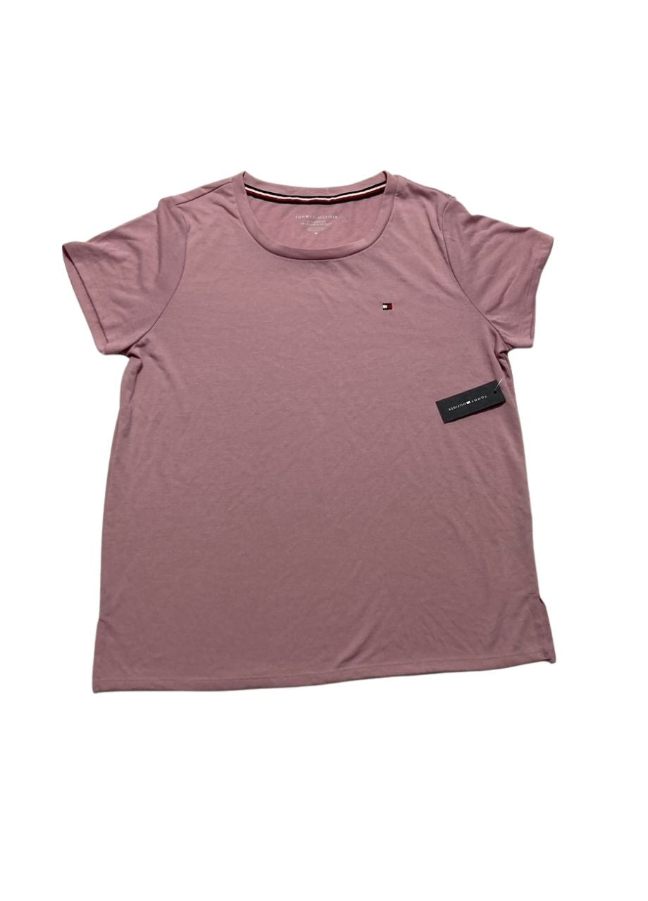 TOMMY HILFIGER Short Sleeve Crewneck Sleep Tee pajama set BREEZY ORCHID M