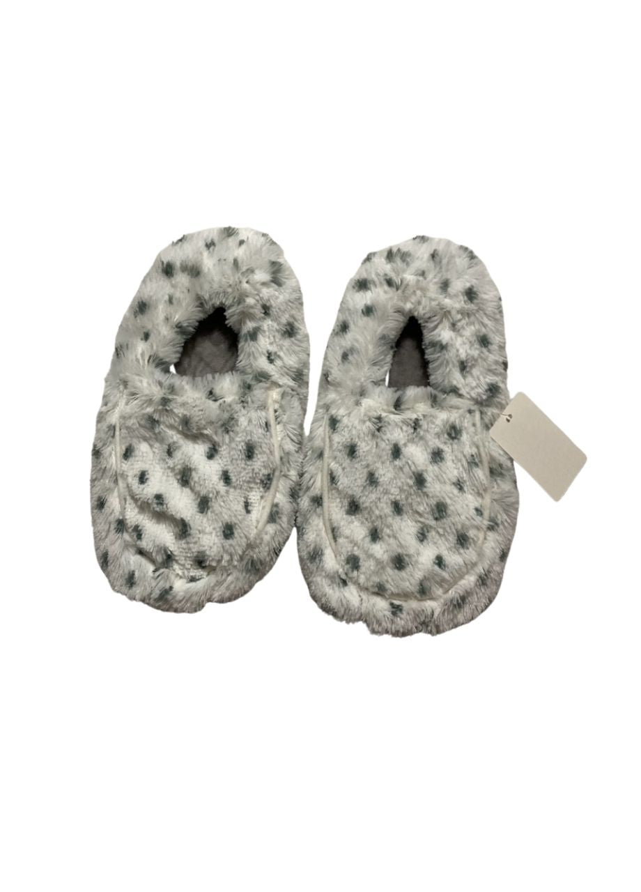 WARMIES Heated Ladies Slippers with Dried French GRAY ONE SIZE