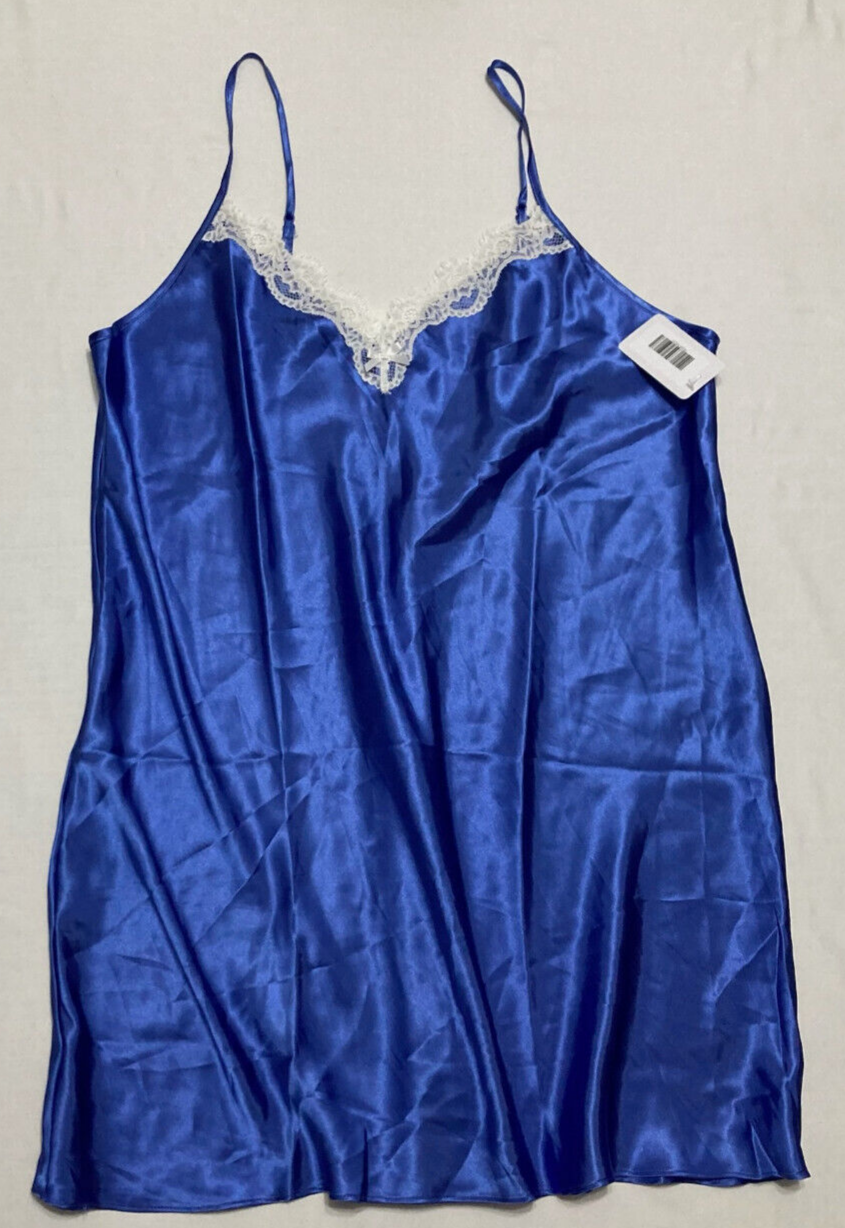 Linea Donatella Pajama Top Lace Blue XL