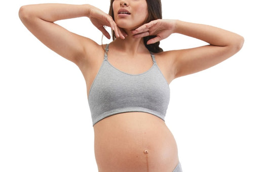 MiMi Racerback Clip Down Maternity and Nursing Bra GRAY XL