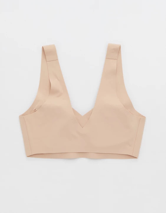 SMOOTHEZ By Aerie Padded Sweetheart Bralette NUDE M