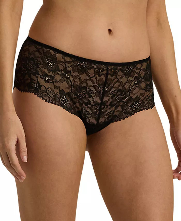 LAUREN RALPH LAUREN Lace Hipster Brief Underwear BLACK S