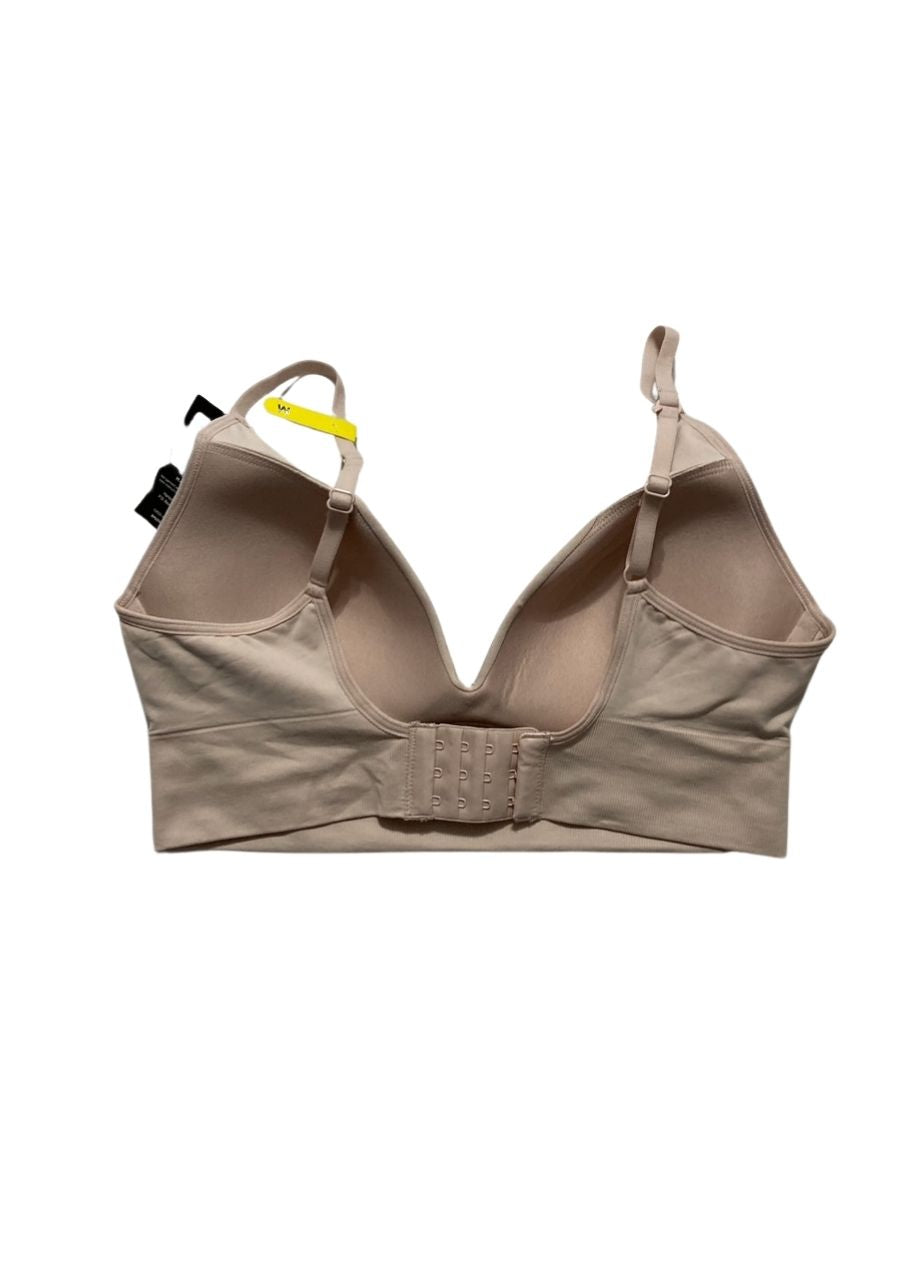 MAIDENFORM Push-up Bra, M Seamless Lift Longline Bralette SANDSHELL M