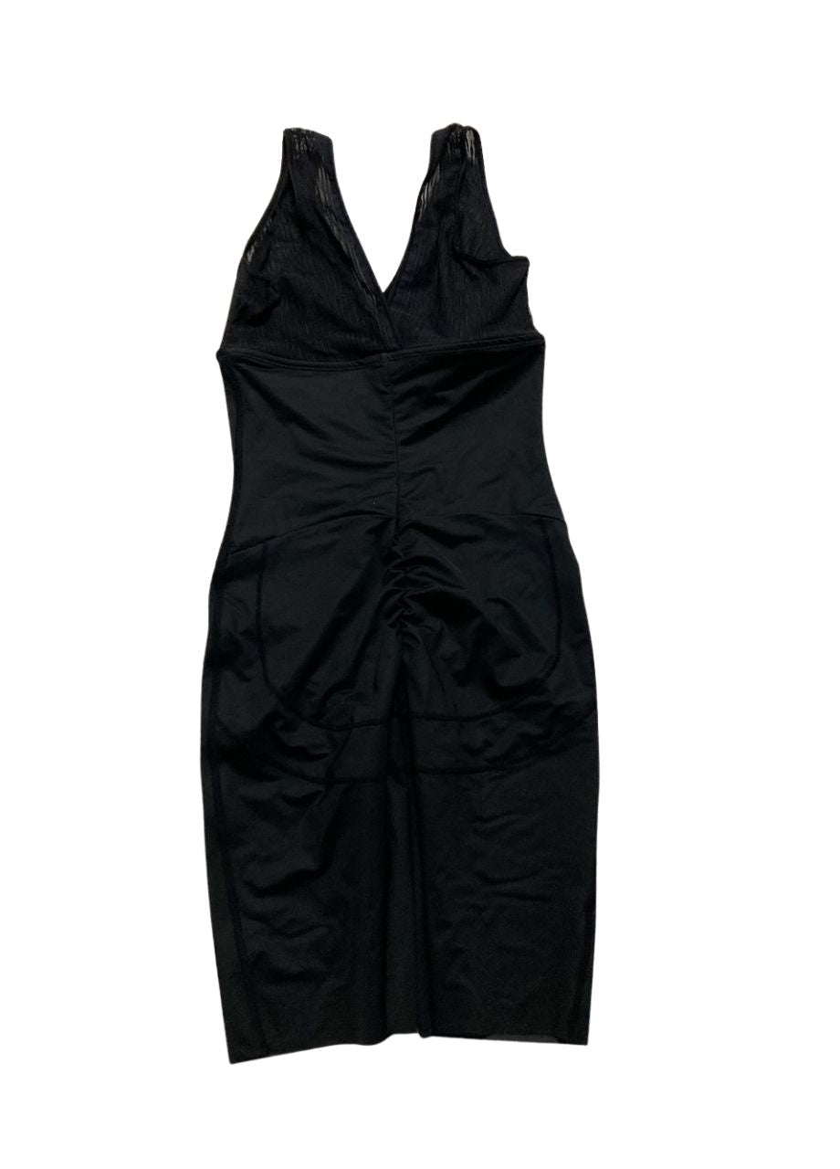 LEONISA Sculpting Mid-Thigh Body Shaper Tummy Control BLACK S