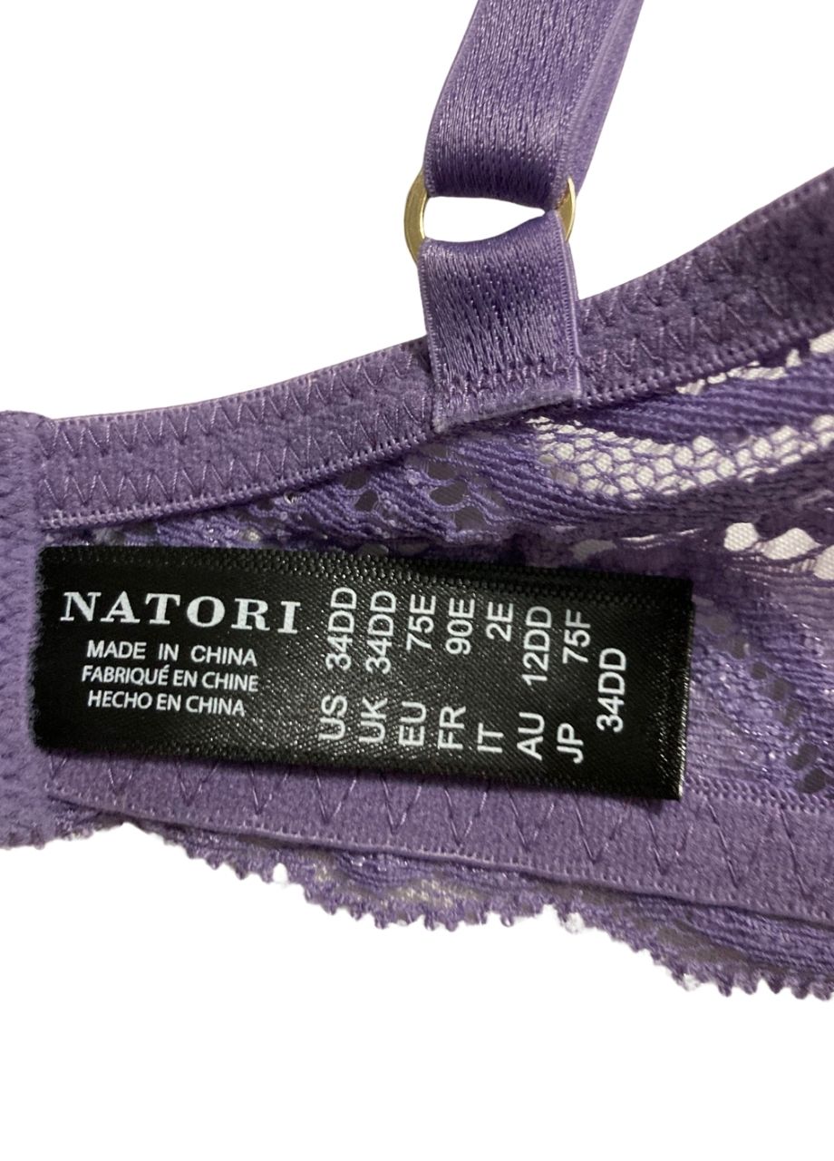 NATORI Feathers Contour Plunge Bra PURPLE 34DD