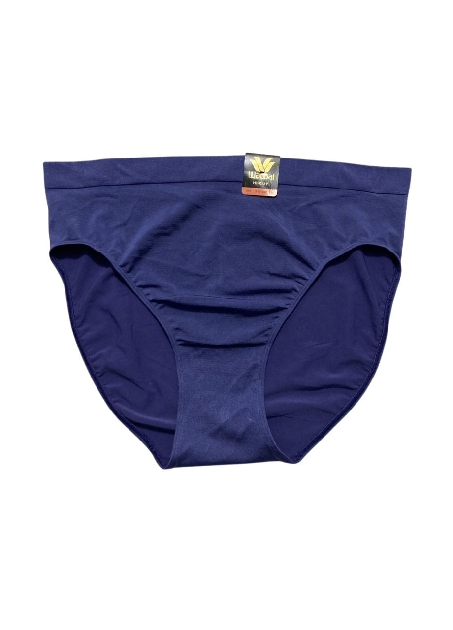 WACOAL B-Smooth Seamless Full Coverage Hi-Cut Brief Panty SKIPPER BLUE 3XL