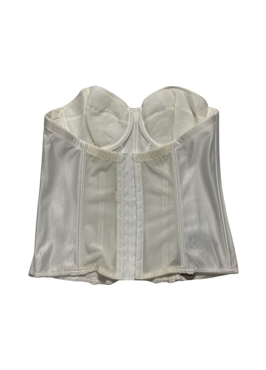 DOMINIQUE Underwire Satin Bustier IVORY 36C