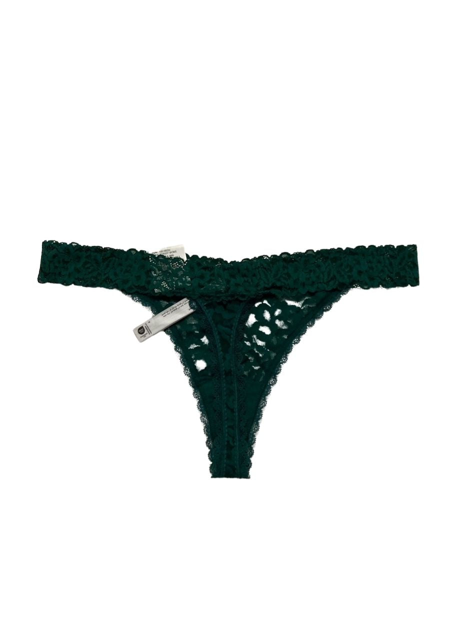 STATE OF DAY Lace Thong Underwear GREEN L