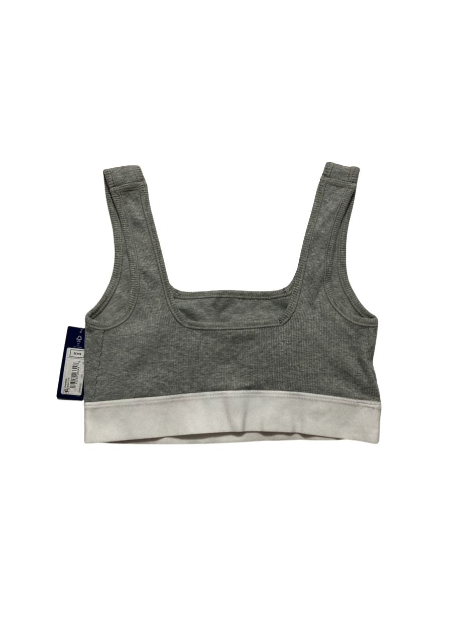 GAPBODY Logo Comfort Square-Neck Bralette GRAY