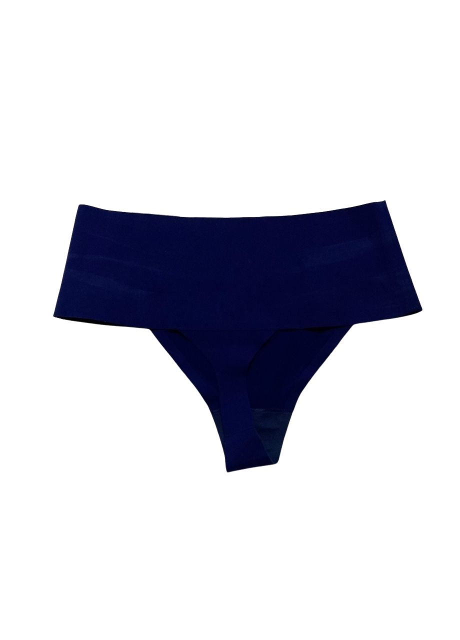 SPANX Undie-tectable Thong BLUE L