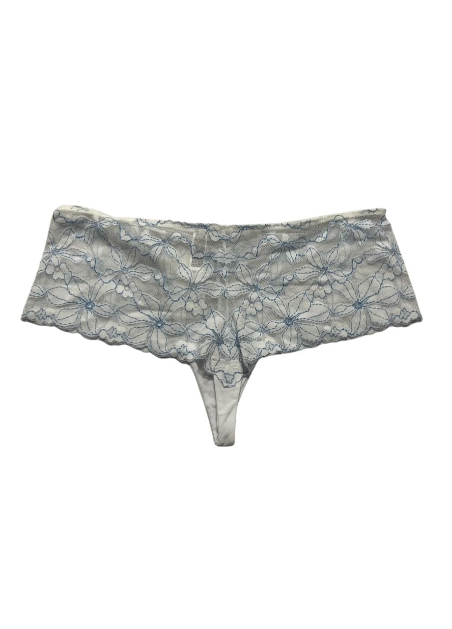 B.TEMPT'D Moderate Coverage Tanga Panty WHITE