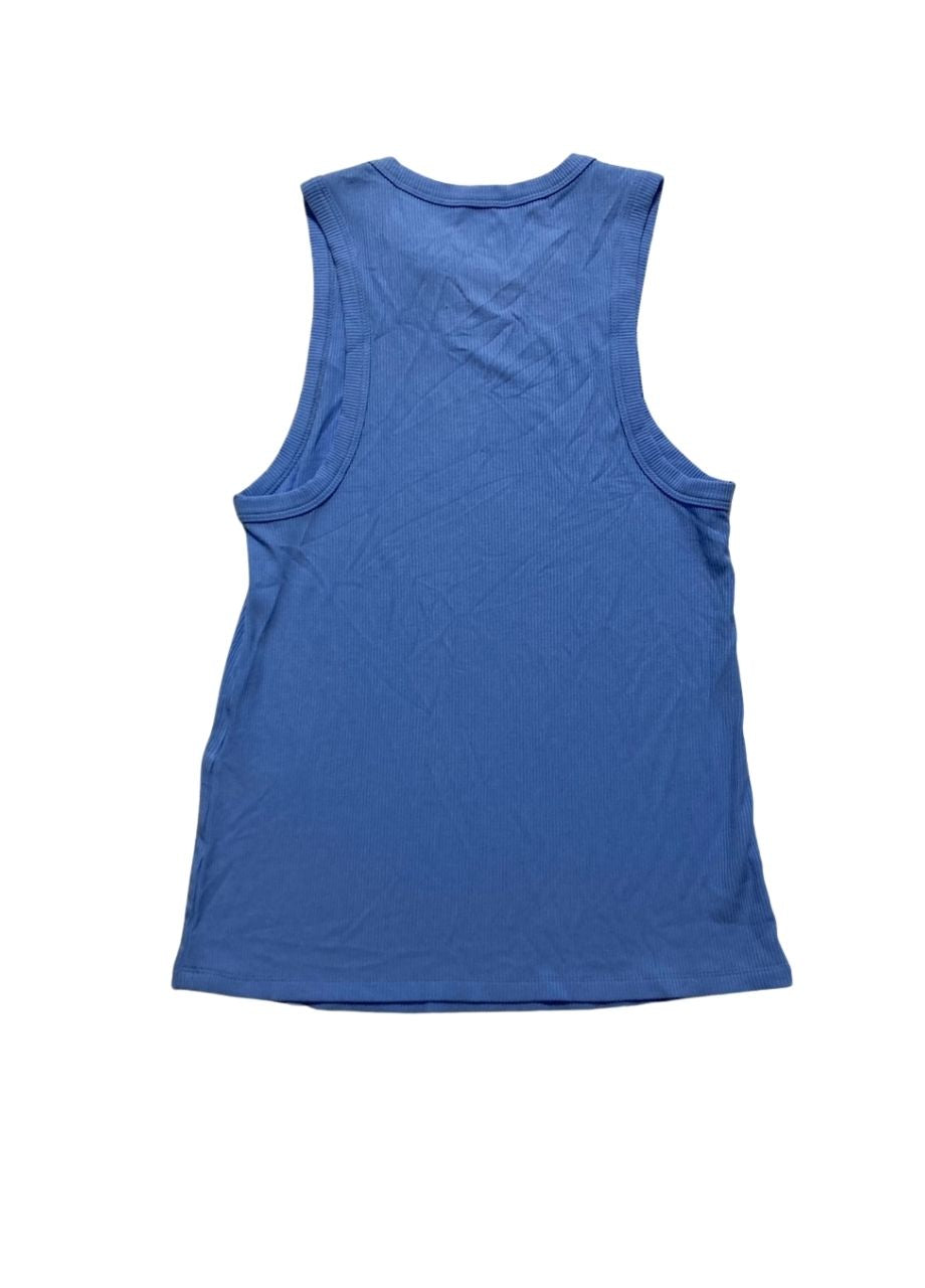 STATE OF DAY Cotton Stretch Crew Neck pajama top BLUE XS