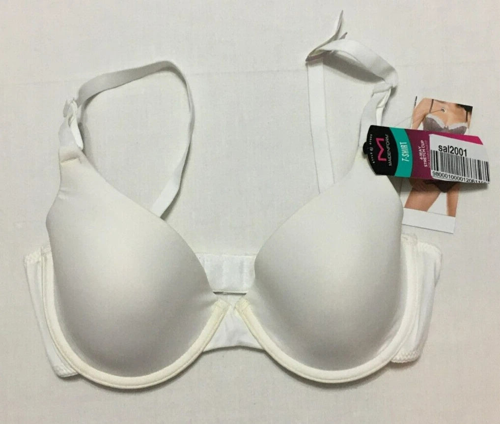 NWD Maidenform Fit Original Tailored White 34D