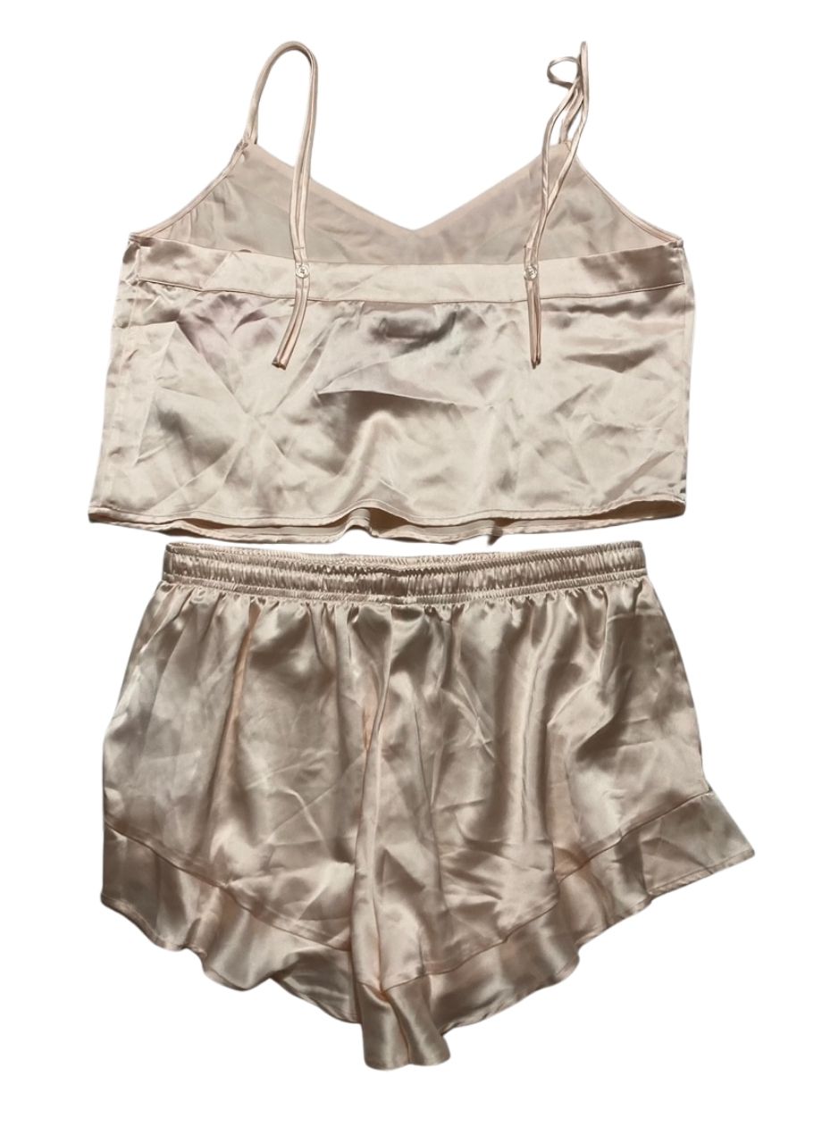 MACYS Top and Shorts, 2-Piece Set CREAM PINK XL