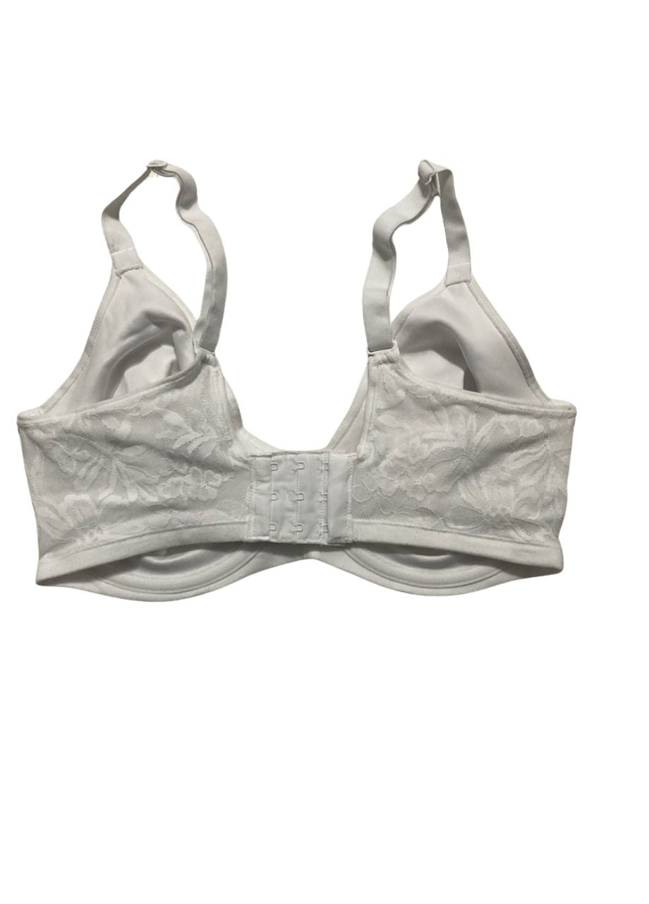 BALI Lace Underwire Bra, Breathe Cotton Modal Lace Bras WHITE 34DD