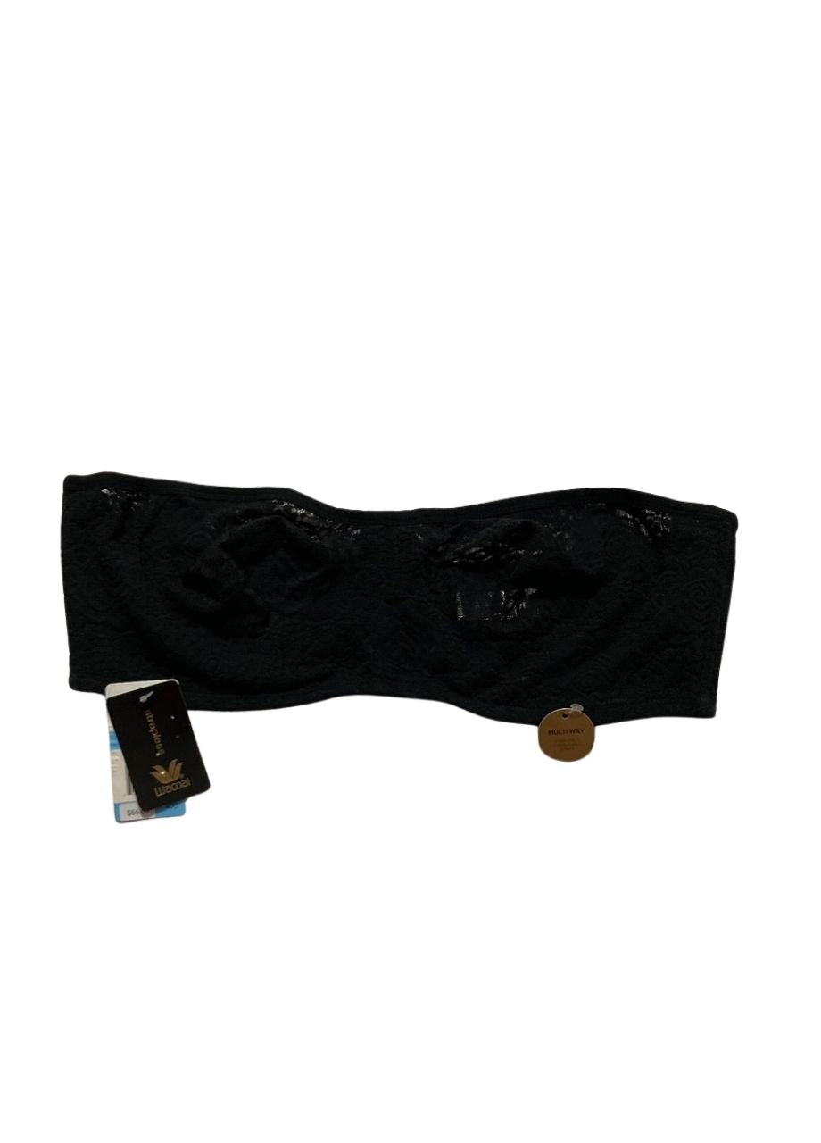 WACOAL Halo Lace Unlined Mid Coverage Underwire Strapless Bra BLACK 40C